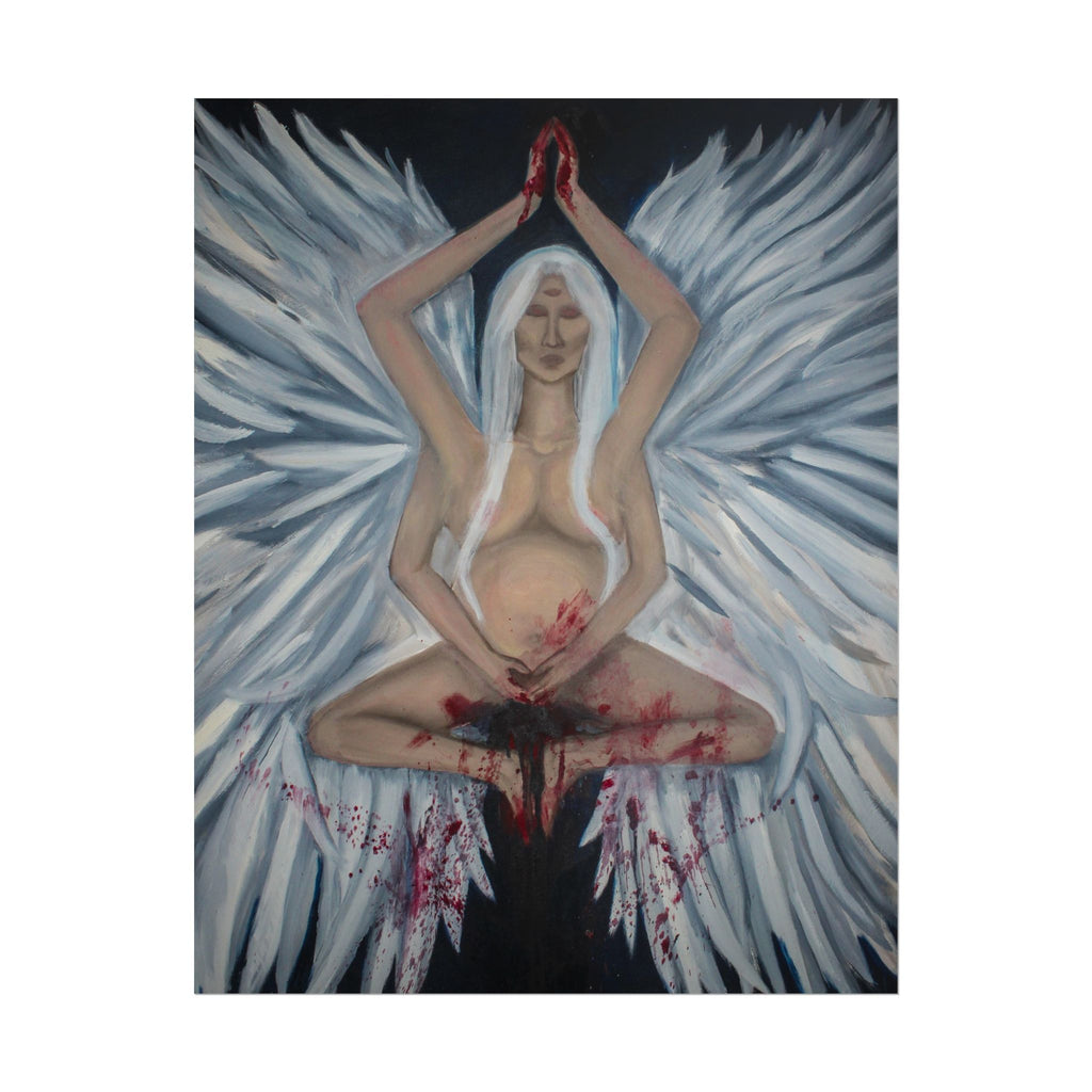 Angel of Blood Poster — Dark Surrealist Rolled Art Print