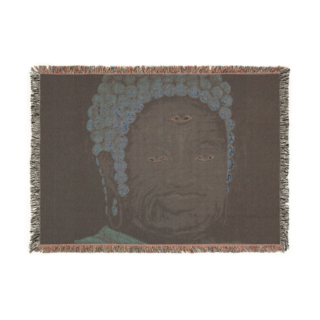 Buddha Triple-Eye Woven Blanket — Mystical Meditation Throw