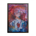 Abstract Heart Portrait Poster — Color Frame Art Print