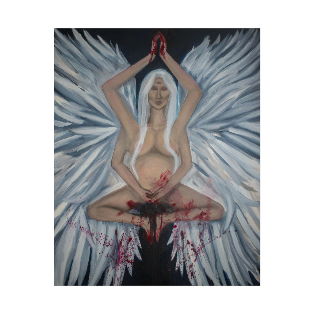 Angel of Blood Poster — Dark Surrealist Rolled Art Print
