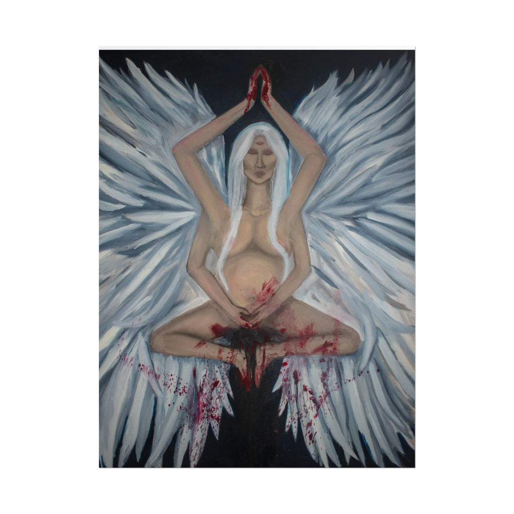 Angel of Blood Poster — Dark Surrealist Rolled Art Print